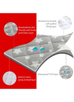 Moonsea Moonsea Crib Mattress Protector Waterproof 2 Pack Quilted Crib Mattress Pad Cover, Extra Soft Breathable Toddler Mattress Pad Cover - 28” x 52”  - Image 4