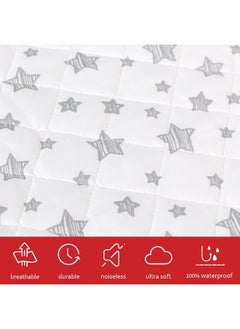 Moonsea Moonsea Crib Mattress Protector Waterproof 2 Pack Quilted Crib Mattress Pad Cover, Extra Soft Breathable Toddler Mattress Pad Cover - 28” x 52”  - Image 3
