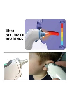 KHAJUL 120 PCS Ear Thermometer Probe Covers120PCS, Refill Caps Replacement Lens Thermometer Covers Filter Protector Ear Disposable Refill Caps (Clear)  - Image 5