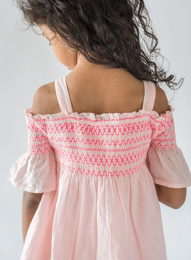 ستايلي Embroidered Cold Shoulder Sleeve  Top