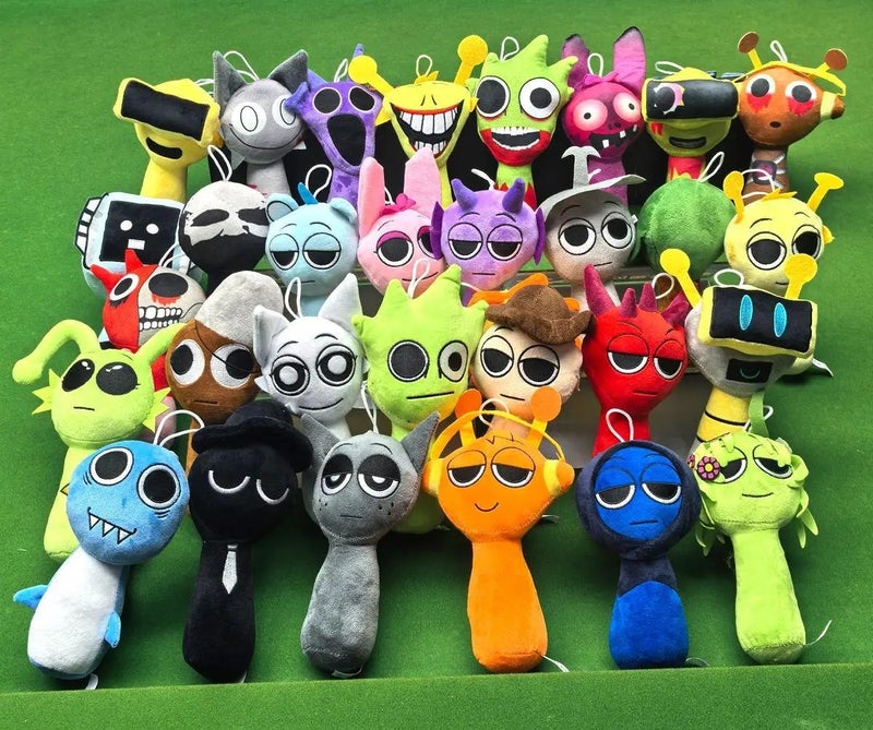 Y&D New 64 Colors Sprunki Plush Toy – Cute Anime Cartoon Stuffed Animal Toys, Soft Peluche Sprunki Doll for Kids and Collectors - Image 4