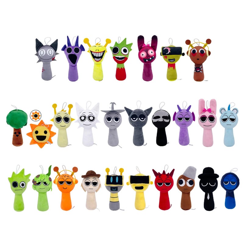 Y&D New 64 Colors Sprunki Plush Toy – Cute Anime Cartoon Stuffed Animal Toys, Soft Peluche Sprunki Doll for Kids and Collectors - Image 2