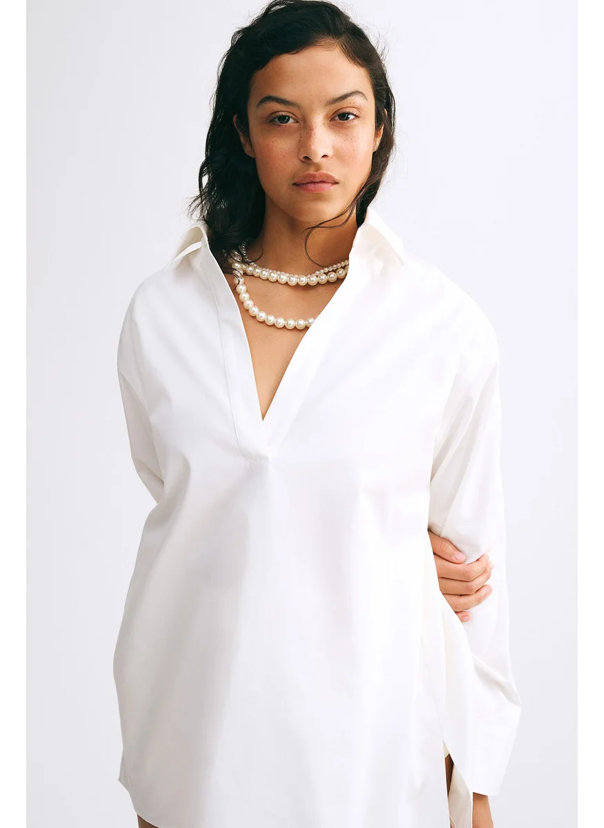 H&M Popover Poplin Shirt