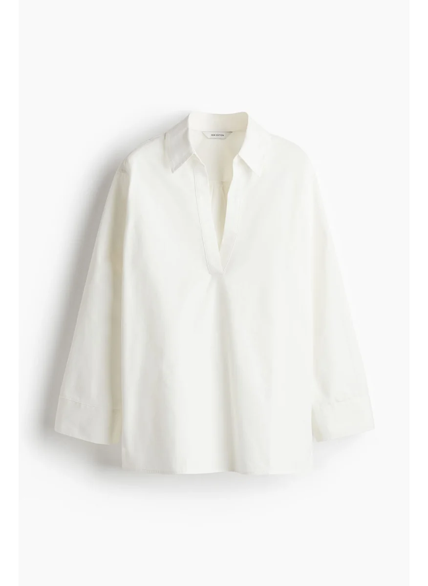 اتش اند ام Popover Poplin Shirt