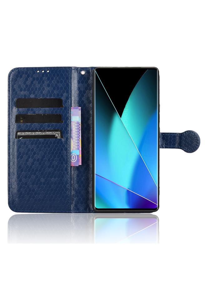 زبون جراب لهاتف Infinix Zero 40 4G X6860 مصنوع من الجلد بتصميم نقاط قرص العسل - Image 4