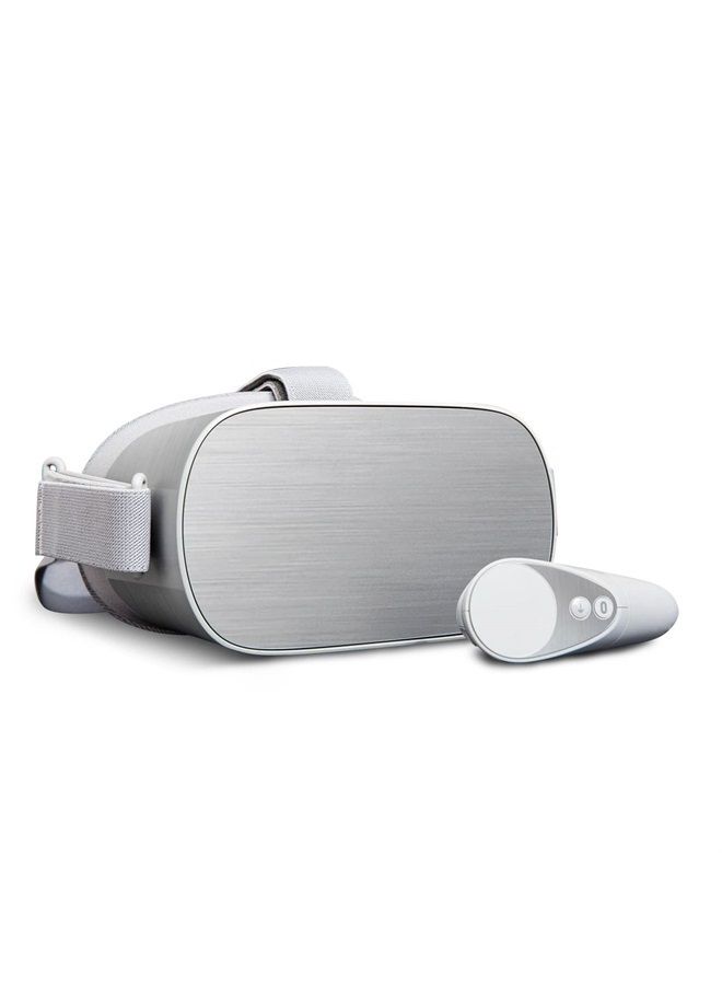 MIGHTY SKINS MightySkins Skin Compatible with Oculus Go Mobile VR - Cold Steel | Protective, Durable, and Unique Vinyl Decal wrap Cover | Easy to Apply, Remove, and Change Styles | Made in The USA