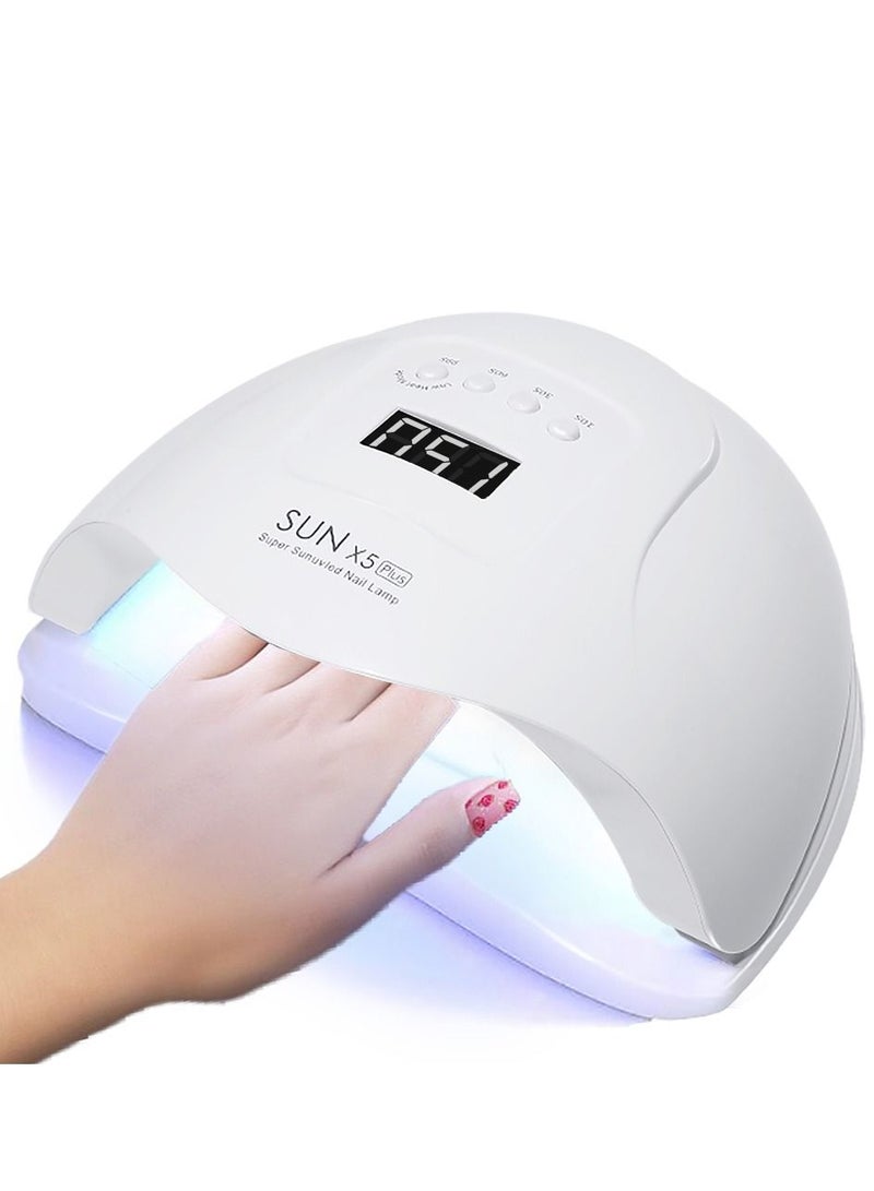 Sun Nail Dryer, Womdee UV Gel Nail Lamp 120W Gel Nail Polish LED UV Light Professional Nail Art Tools Accessories with 3 Timer Setting 30/60/90S, Senor For Gel Nails and Toe Nail Curing - Image 1