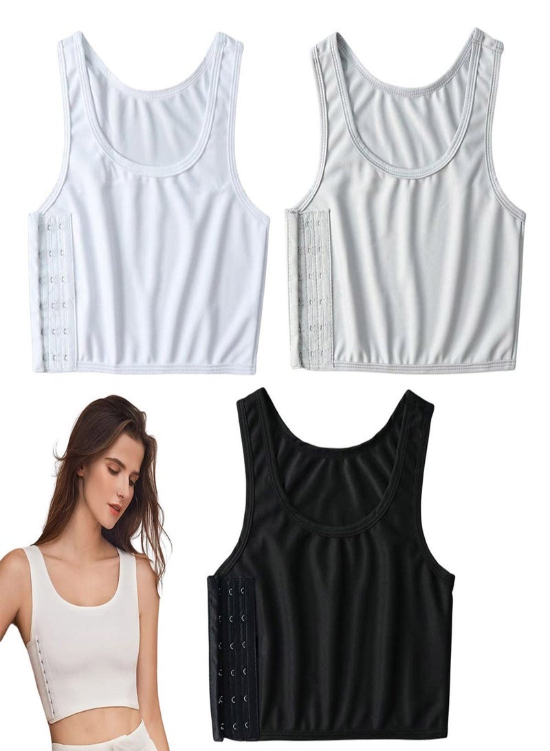 Y&D Sports Bras for Women, 3Pcs Women Breathable Cotton Bra, Women's Bustiers Corsets Yoga Bra Workout Gym Activewear, Casual Sport Chest Vest (Size:L) - Image 1