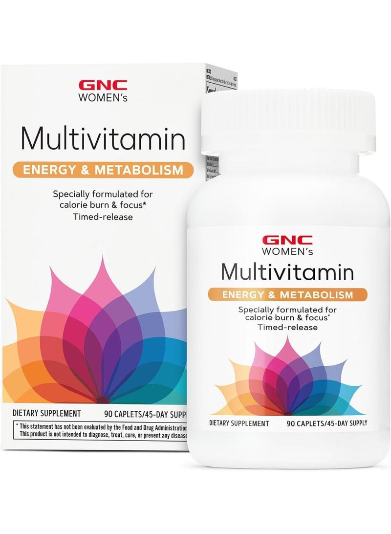 GNC Womens Ultra Mega Energy and Metabolism Multivitamin for Women, 90 Count - Image 1