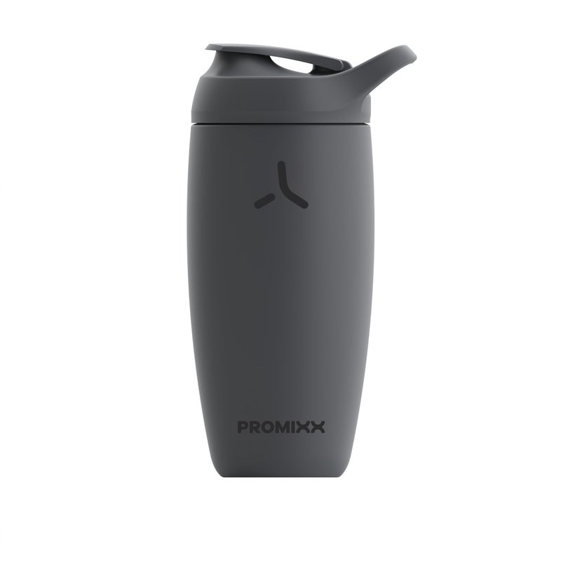 Promixx Pursuit Shaker Bottle Insulated Stainless Steel Water Bottle and shaker Cup, 18oz, Graphite Gray - Image 1
