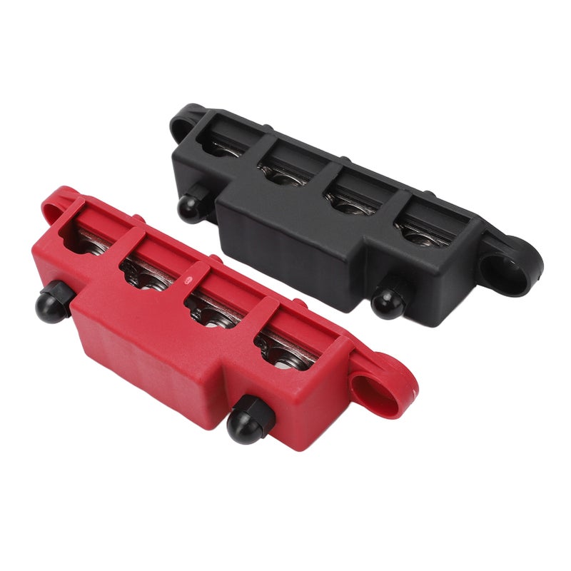 2pcs 4 Post Power Distribution Terminal Busbar Block M10 for 12‑48V Trucks RVs Boats Trailers - Image 5