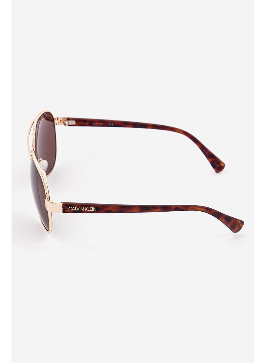 CALVIN KLEIN Men Fashion Aviator Sunglasses CK19316S, Gold  - Image 3