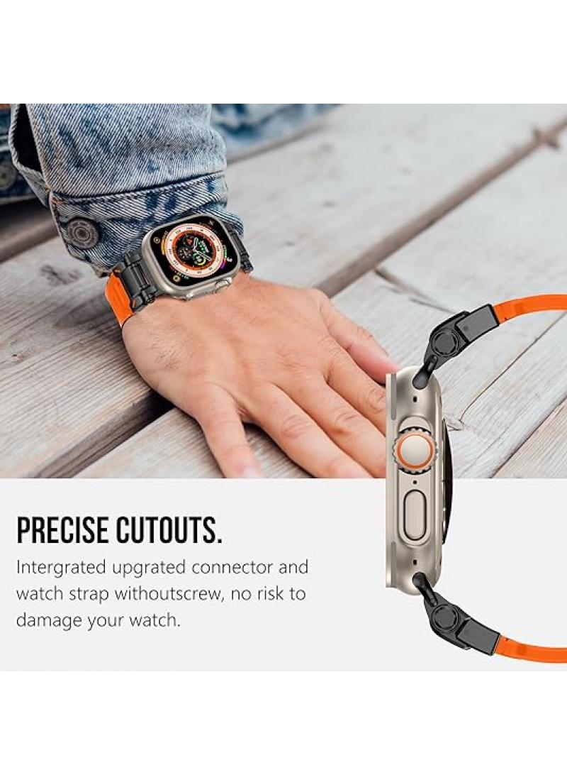 Y&D For Apple watch123456789 Generation 42/44/45/49MM Metal Connection Strap - Image 5