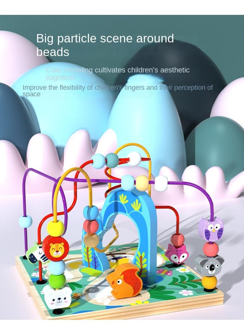 Y&D Children's Wooden Multi Functional Puzzle Big Winding Beads Treasure Chest Toy  - Image 5