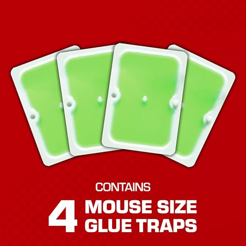 Tomcat Super Hold Glue Traps Mouse Size for Mice, Cockroaches, Spiders, and Scorpions, Ready-To-Use, 4 Traps - Image 2