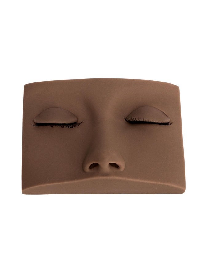 Jiawu Lash Mannequin Head Silicone Lash Extension Supplies With 3 Pairs Replaced Eyelid Removable Realistic Eyelids With Eyelash Mannequin For Lash Practice Makeup Eyelash Extensions (Dark Brown) - Image 5