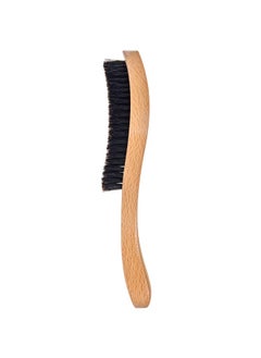 Medium Wave Brush & Smoothing Hair Brush - Curved Boar Bristle Hairbrush For 360 Waves & Slick Back Brush