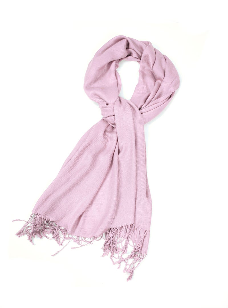 Sakkas Large Soft Silky Pashmina Shawl Wrap Scarf in Solid Colors - Baby Pink - Image 3