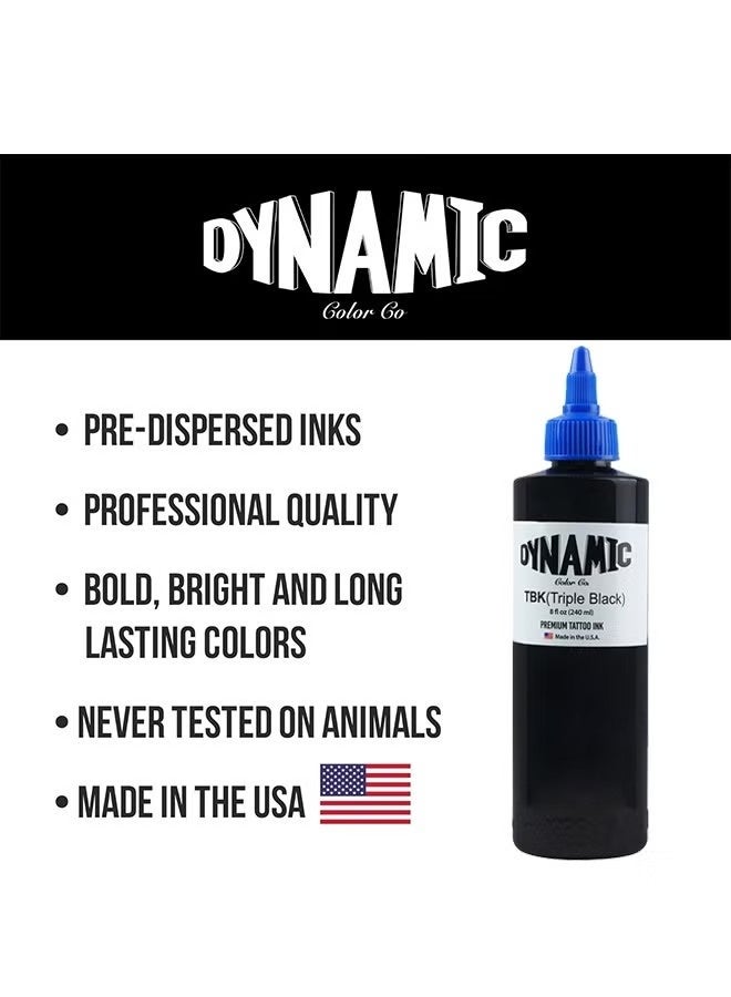 Dynamic Color Co Triple Black Premium Tattoo Ink Bottle 8oz - Image 5