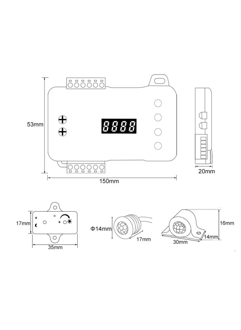 Generic - RGB LED Motion Sensor Stair Light Strip with 5m Length for Automatic Stairway Lighting Control - Image 1