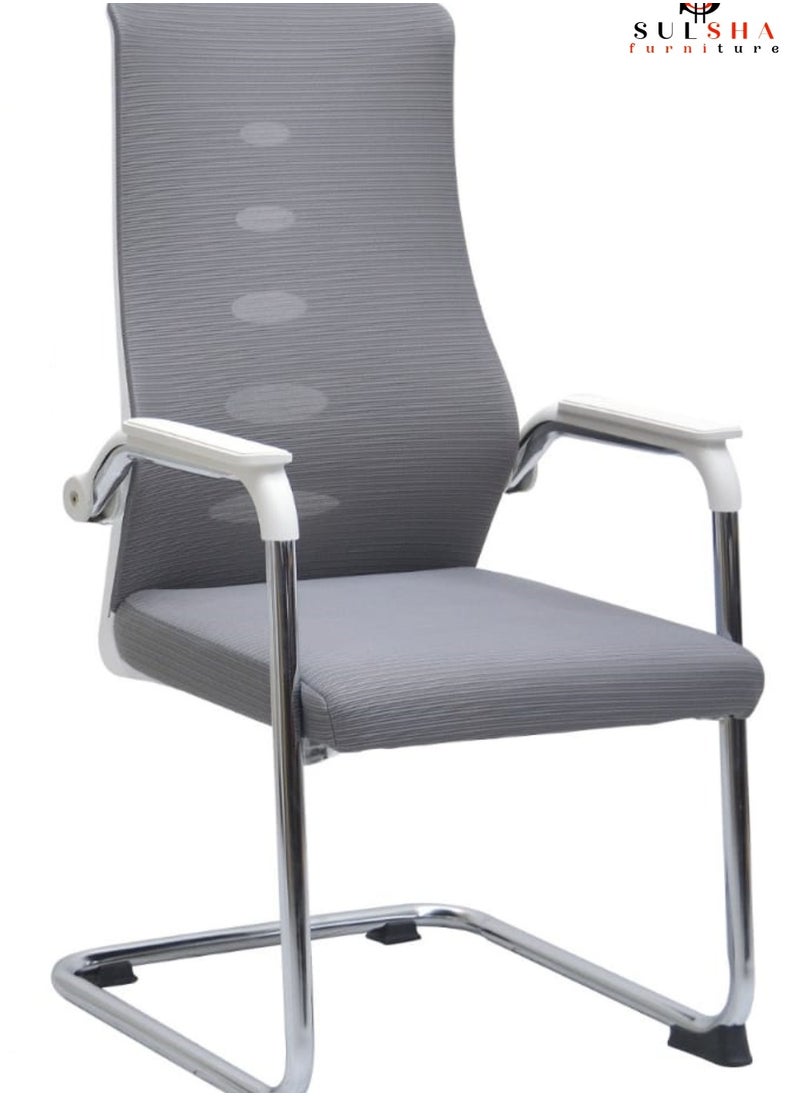 ALWASIT HOME Modern Design Mesh Visitor Chair With Steel Metal Frame Waiting Room Chair For Home Office And Hospital-1  - Image 1
