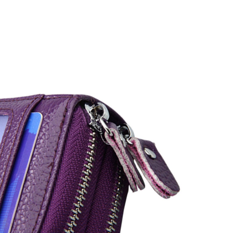 Large-sized anti-magnetic accordion card holder, RFID-blocking money pouch, anti-magnetic card case - Image 2