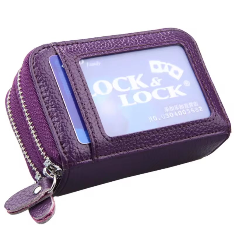 Large-sized anti-magnetic accordion card holder, RFID-blocking money pouch, anti-magnetic card case - Image 4