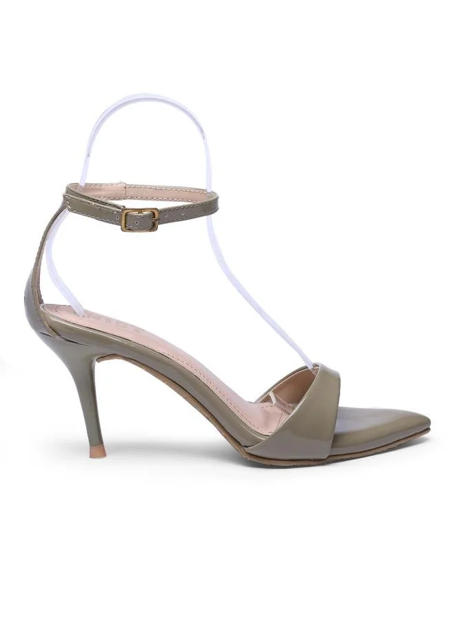 Gnist Olive Ankle Strap Mid Heel Sandals