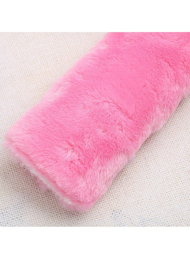 2 Pack Soft Faux Sheepskin Car Black Seat Belt Cover Pad Car Safety Seat Belt Strap Shoulder Pad For Adults And Children Suitable For Car Seat Belt Backpack Shoulder Bag - Image 4