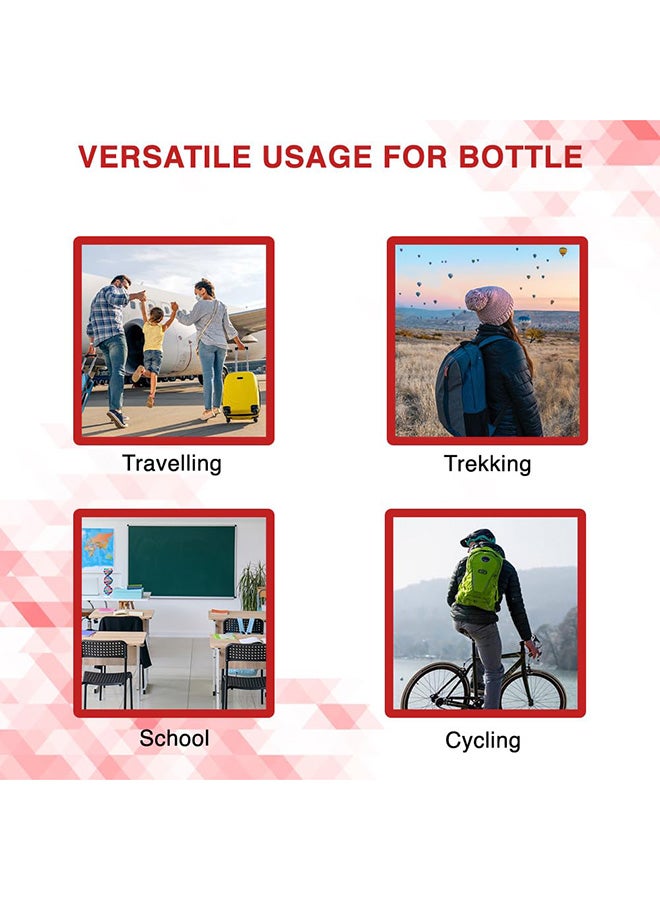 Pigeon Stark Plus 1000Ml Therminox Double Walled Insulated Bottle, Hot & Cold Thermo Flask, Red | Leak Proof | Easy to Carry | Office Bottle | Travel Bottle | Gym Bottle - Image 4