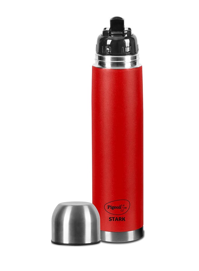 Pigeon Stark Plus 1000Ml Therminox Double Walled Insulated Bottle, Hot & Cold Thermo Flask, Red | Leak Proof | Easy to Carry | Office Bottle | Travel Bottle | Gym Bottle - Image 1