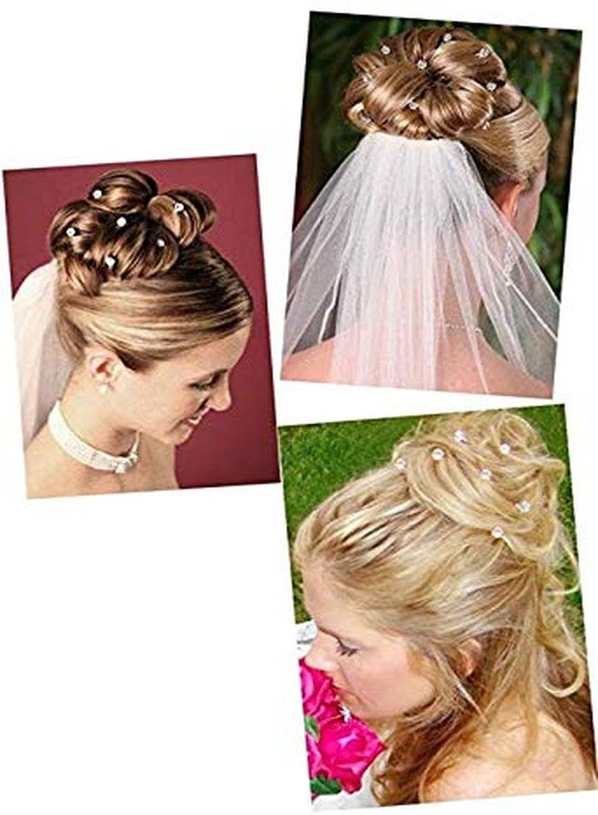 canjoyn 24 Pcs Bridal Gem Spin Hair Pins Swirl Hair Twists Coils Wedding Spiral Twist Hairpins Shiny Rhinestone Crystal Twisters Metal Spiral Updo Prom (Rose) - Image 4