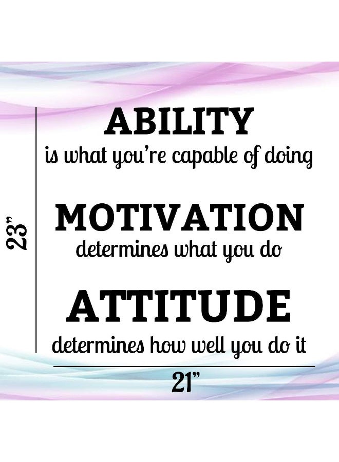 Home Trove Craftelife Vinyl Wall Quotes Decal Stickers | Ability Motivation Attitude | Inspirational Saying Home Decor Decals Quote - Image 3