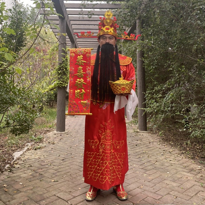 God Of Wealth Clothing Clothes Set Adult Men'S And Women'S Annual Meeting Opening Ceremony New Year Performance Clothing God Of Wealth Suit - Image 1