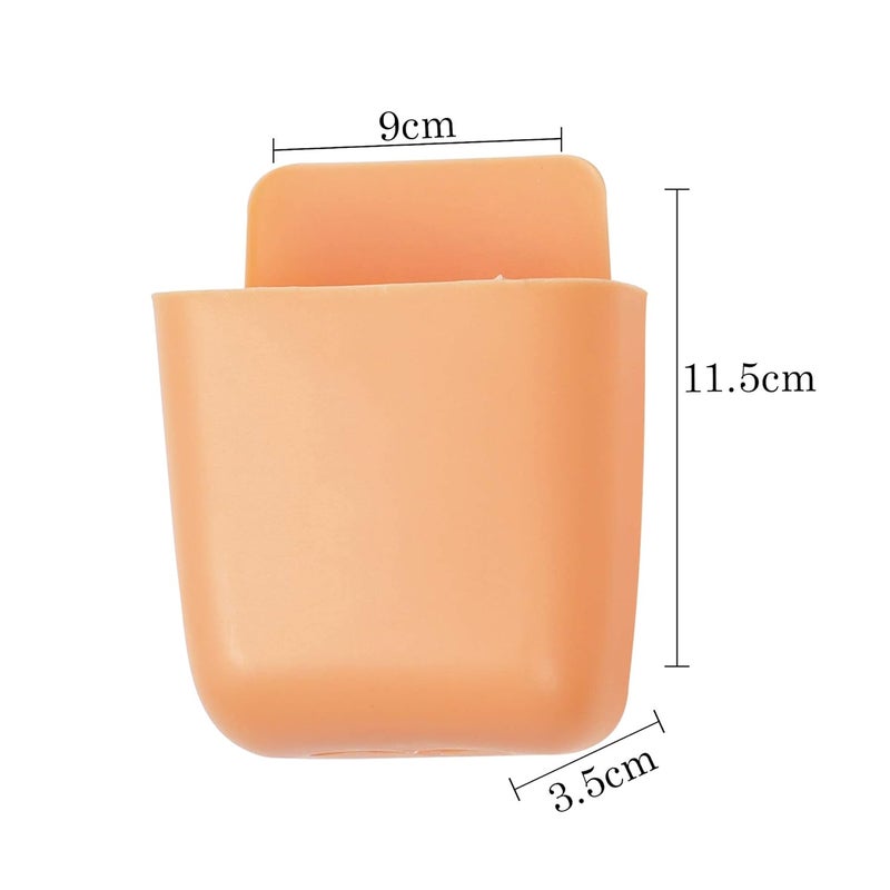 Ality Multipurpose PP Mobile Holder for Wall Mount Ac Tv Remote Stand Phone Charger Plug Holder with Charging Hole Statinory Toothbrush Stand Office (Pack of 4 Pcs) - Image 2