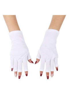 Y&D Gel Nail Gloves, 1 Pair Anti UV Glove Short Gloves and Sunblock Protection Shield Workout for Summer Outdoor  - Image 1