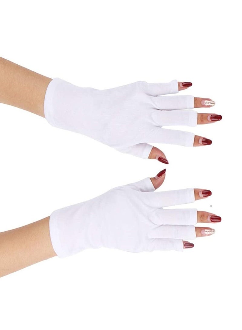 Y&D Gel Nail Gloves, 1 Pair Anti UV Glove Short Gloves and Sunblock Protection Shield Workout for Summer Outdoor  - Image 5