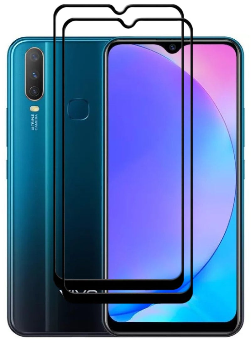 ACLIX 2 Pieces Antistatic ESD Dustproof Premium Quality High Definition Tempered Glass Screen Protector Designed For vivo Y17 - Image 1