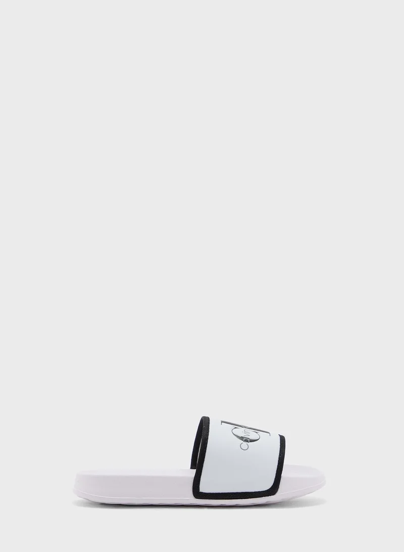 Calvin Klein Jeans Youth Logo Slides