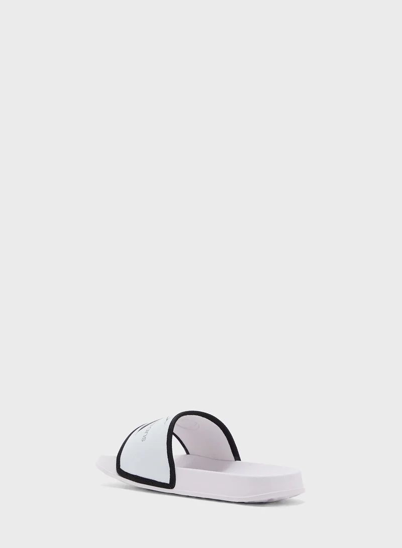 Calvin Klein Jeans Youth Logo Slides