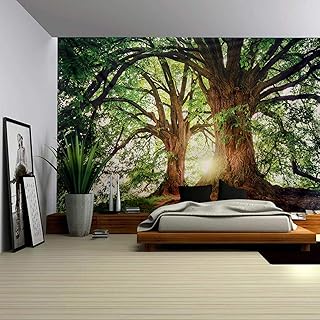 ENJOHOS ENJOHOS Nature Forest Thick Tree Wall Tapestry Large 3D Trunk Print Wall Art Hanging for Bedroom Living Room Dorm  - Image 1
