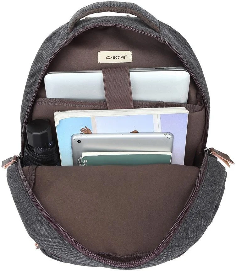 C-Active Large Men's Backpack Canvas Fabric 1313