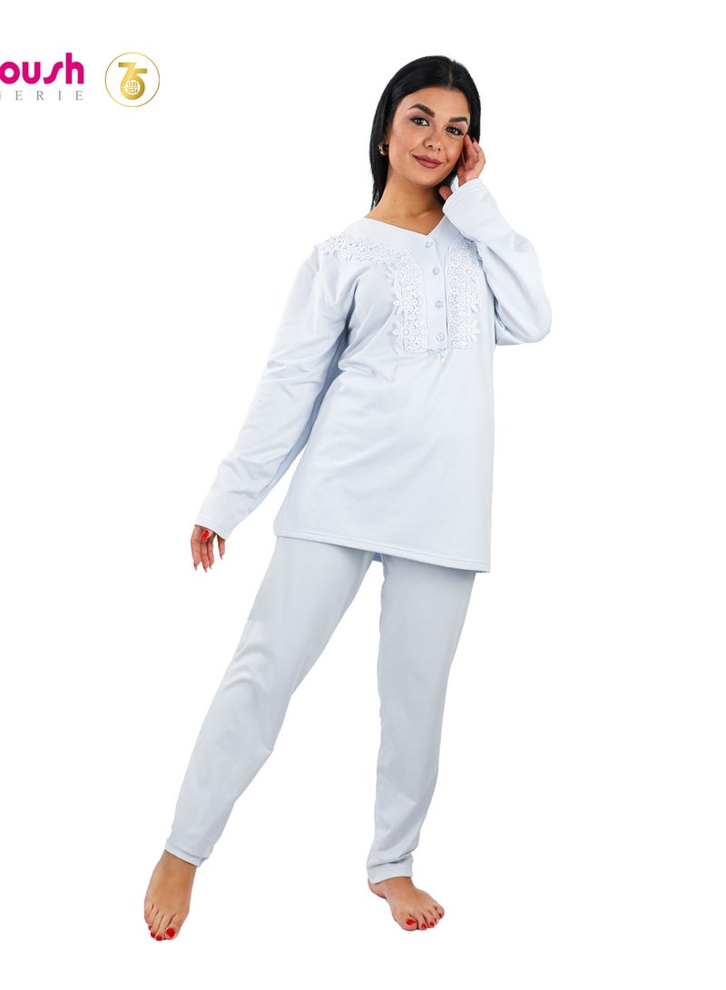 Dadoush A women's winter pajama set perfect for fall weather - Image 1
