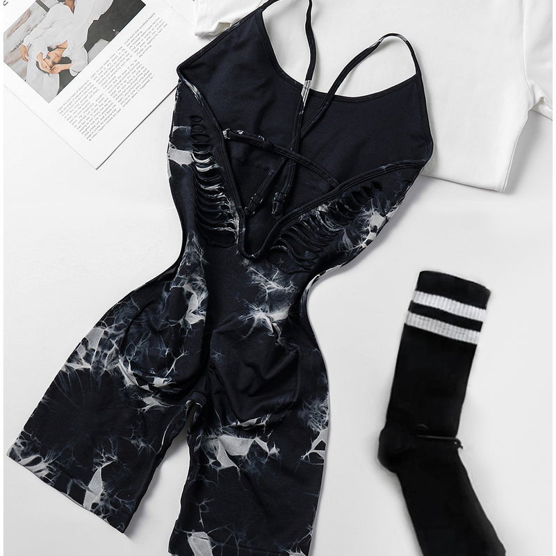 2026 Seamless Sexy Bodycon Jumpsuit with Cups - Breathable, Stretchy, and Perfect for Yoga & Fitness - Image 1