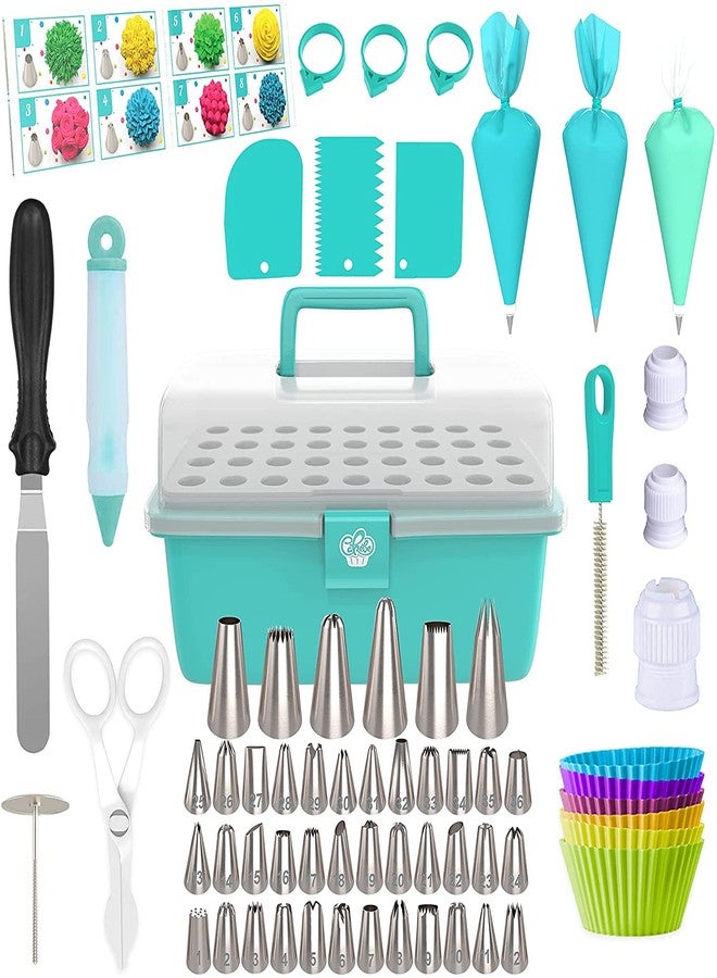 Cakebe Cake Decorating Tools 115-Piece Piping Bags&Tips Set Cake Decorating Kit with 42 Piping Tips Cake Decorating Supplies with Frosting Tips&Bags Cupcake Decorating Kit Cookie Decorating Supplies - Image 1