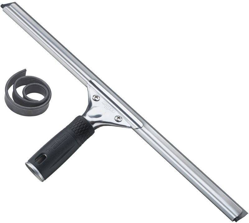 Unger Professional Steel Window and Glass Squeegee with Replacement Rubber 16 Inch Pack of 1