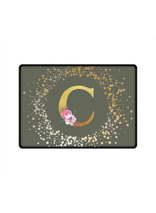 Designer Gaming Mouse Pad Anti-Skid Mousepad Large Keyboard Mouse Pad Desk Mat Custom Monogram Initial Letter Floral Pattern Alphabet - C(Olive Green) - pzsku/ZB6BB92DB0E189C767C25Z/45/_/1696070574/857e5976-9308-4521-91c6-c7f039f74d64