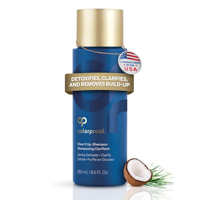 Colorproof Clear It Up Clarifying Shampoo 85 Fl Oz Shampoo for Color Treated Hair Coconut  Lemongrass Scent