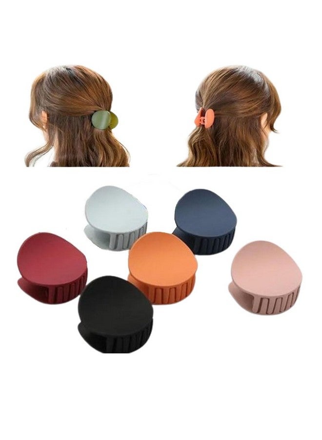 ZEELPETAL Small Tiny Claw Hair Clips for Women Girls for Thin/Medium Thick Hair, 2 Inch Mini Hair Jaw Clips Matte Rectangle Nonslip Clip with Gift Box - 3pc, Multi Color. - Image 1
