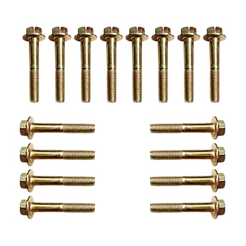YUESHAN 10.9 Grade Pack of 16 Exhaust Manifold Bolt Screw Kit Fits for Ford F250 F350 7.3L Powerstroke Diesel Engine - Image 2